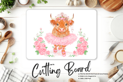 Highland Cow Cutting Board Kitchen Chopping Board Design_316 Product Image 1