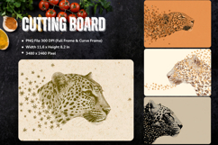 Tiger Cutting Board Kitchen leopard Animal Chopping Board Product Image 1