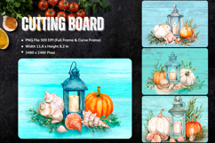 Pumpkin Cutting Board Kitchen Fall Autumn Chopping Board_44 Product Image 1