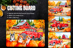 Pumpkin Cutting Board Kitchen Fall Autumn Chopping Board_47 Product Image 1