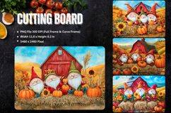 Pumpkin Cutting Board Kitchen Fall Autumn Chopping Board_48 Product Image 1