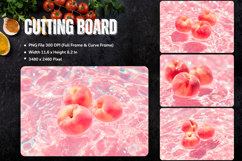 Fruit Cutting Board Peach Chopping Board Printables_1 Product Image 1