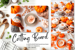 Pumpkin Cutting Board Kitchen Fall Autumn Chopping Board_54 Product Image 1