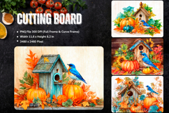 Pumpkin Cutting Board Kitchen Fall Autumn Chopping Board_56 Product Image 1