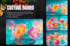 Ice Cutting Board Cool Summer Chopping Board Sublimation Product Image 1