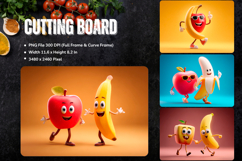 Fruit Cutting Board Mix fruit Chopping Board Printables_6 Product Image 1