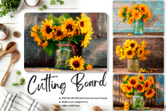 Sunflower Cutting Board Kitchen Chopping Board Sublimation61 Product Image 1
