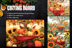 Pumpkin Cutting Board Kitchen Fall Autumn Chopping Board_64 Product Image 1