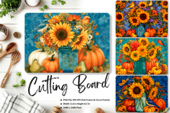 Sunflower Cutting Board Kitchen Chopping Board Sublimation65 Product Image 1