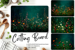 Flower Cutting Board Kitchen Chopping Board Sublimation_66 Product Image 1