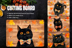 Cat Cutting Board Cat Flower Pet Animal Chopping Board_67 Product Image 1