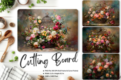 Flower Cutting Board Kitchen Chopping Board Sublimation_67 Product Image 1
