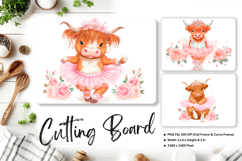 Highland Cow Cutting Board Kitchen Chopping Board Design_7 Product Image 1
