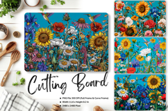 Sunflower Cutting Board Kitchen Chopping Board Sublimation71 Product Image 1
