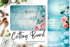 Flower Cutting Board Kitchen Chopping Board Sublimation_73 Product Image 1
