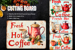 Tea Time Cutting Board Morning Coffee Chopping Board_77 Product Image 1