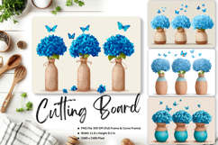 Flower Cutting Board Kitchen Chopping Board Sublimation_78 Product Image 1