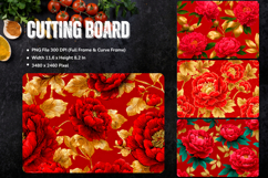 Flower Cutting Board Kitchen Chopping Board Sublimation_80 Product Image 1
