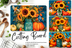 Pumpkin Cutting Board Kitchen Fall Autumn Chopping Board_83 Product Image 1