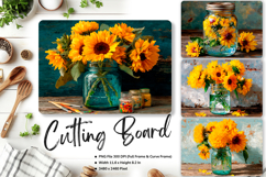 Flower Cutting Board Kitchen Chopping Board Sublimation_85 Product Image 1