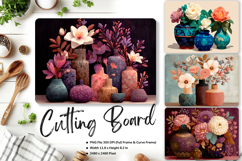Flower Cutting Board Kitchen Chopping Board Sublimation_89 Product Image 1