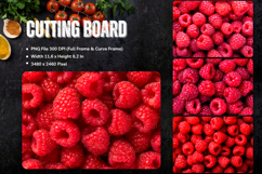 Fruit Cutting Board Raspberry Chopping Board Printables_2 Product Image 1