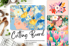 Flower Cutting Board Kitchen Chopping Board Sublimation_96 Product Image 1