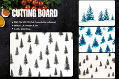 Flower Cutting Board Kitchen Chopping Board Sublimation_100 Product Image 1