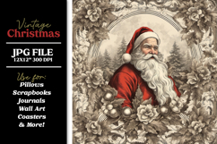 Huge Vintage Christmas Digital Paper Backgrounds Bundle Product Image 21