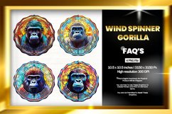 Gorilla Wind Spinner Sublimation - 04 Variation Product Image 1
