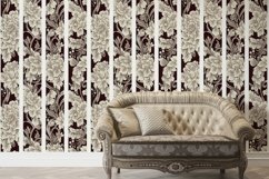 10 Ivory Floral Damask Seamless Digital Paper For Download Product Image 4