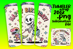 EYE-CATCHING 20oz Tumbler Design , Funny Skeleton Product Image 1