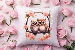 Valentine Animal On Swings Clipart, Valentine Animal Clipart Product Image 4