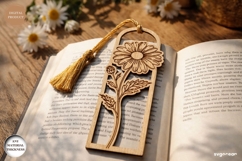 Daisy Flower Bookmark Laser Cut | Book Lover | SVG Product Image 2