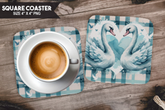 Cute Animals Square Coaster PNG Bundle, Digital Coaster Set Product Image 4