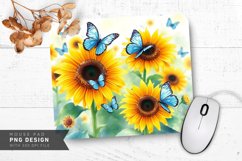 Sunny Garden Mouse Pad PNG Design Product Image 1