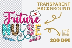 Future Nurse PNG Sublimation Design, Nursing Student Shirt Product Image 4