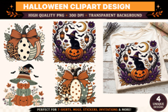 Halloween clipart,Autumn Halloween clipart,Halloween png Product Image 1