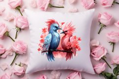 Breeds of Valentine Kissing Birds, Valentine's Day Clipart Product Image 4