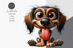 Dog clipart, Puppy clipart, Funny dog Product Image 1
