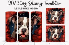 Valentine Dog - Tumbler Sublimation Design Product Image 1