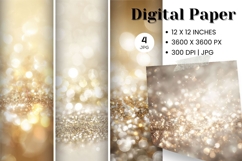 gold glitter Background Wallpaper Sparkles Digital Paper_32 Product Image 1