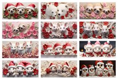 80 3D Christmas Mug Wrap Bundle, Cow PNG, Hole In Wall PNG Product Image 5