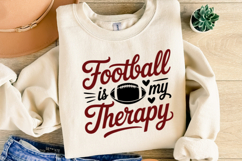 Football is my therapy svg | Game Day Svg | Shirt Svg Product Image 4