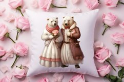 Valentines Day Bear Sublimation Clipart, Valentines Day PNG Product Image 4