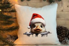 Christmas Farm Animal Peeking Clipart Sublimation Product Image 1