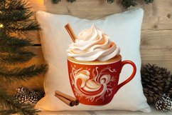 Christmas Cake Clipart, Christmas Cappuccino Clipart Product Image 4