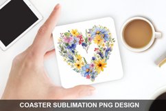 Spring Flower - Coaster Sublimation Design Product Image 1