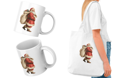 Retro Santa Clipart 33 Png Bundle Product Image 3