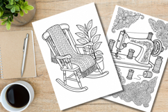 Nostalgic Keepsakes Coloring Pages Bundle 10 A4 PNG Product Image 4